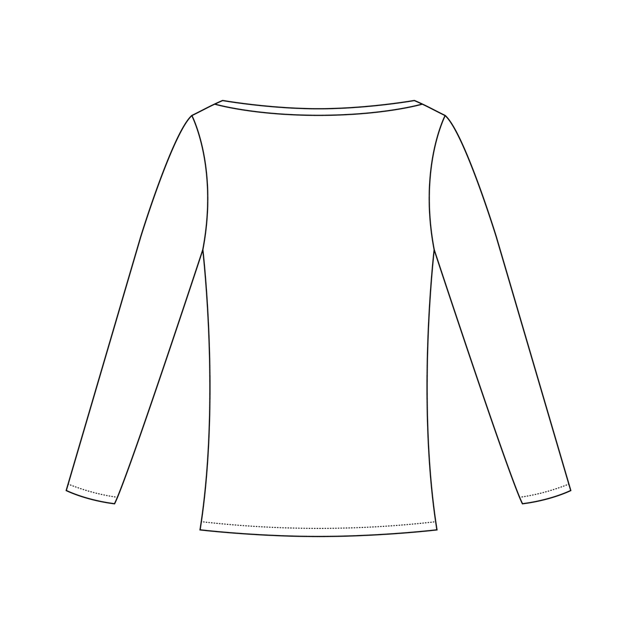 Audrey Boat Neck Long Sleeve