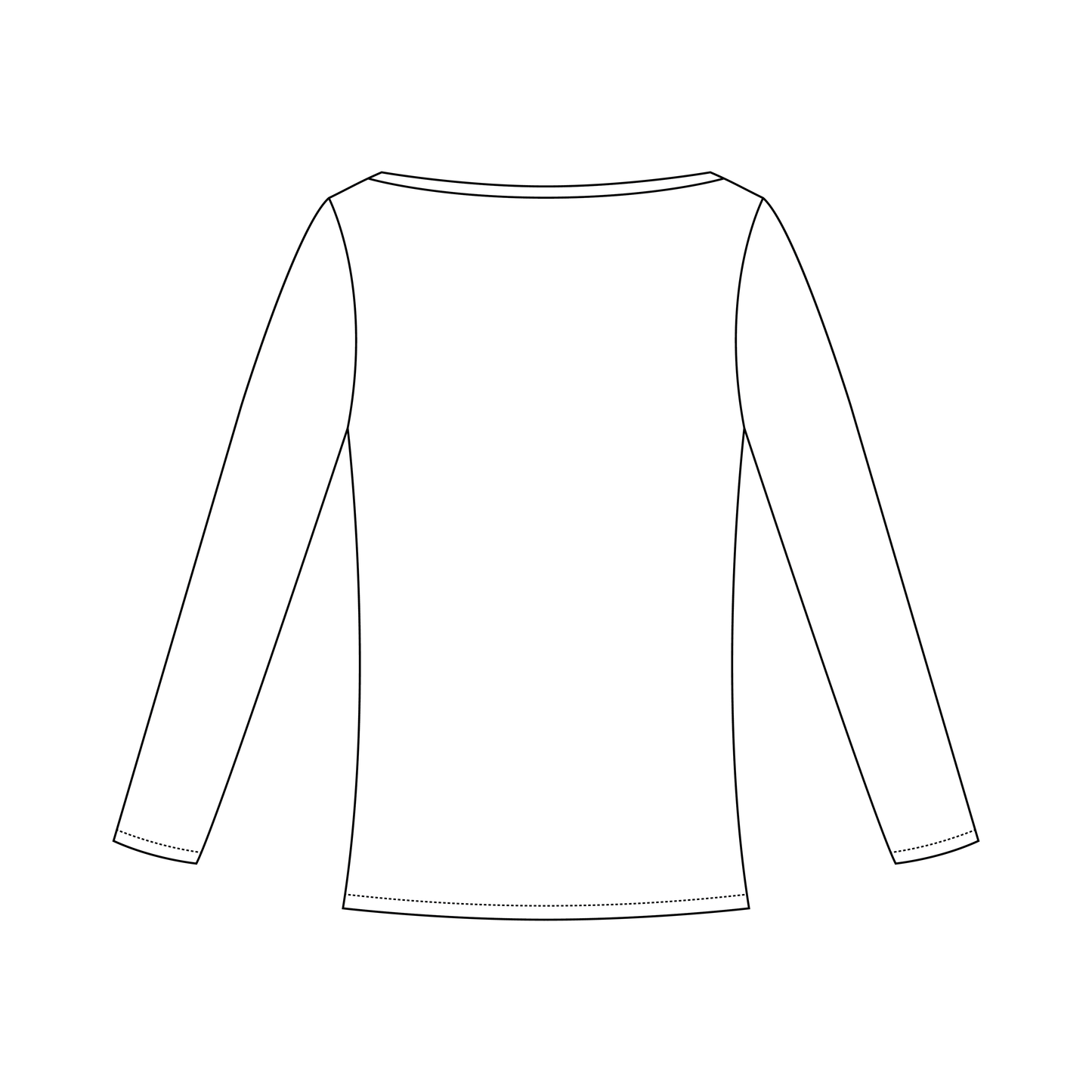 Audrey Boat Neck Long Sleeve