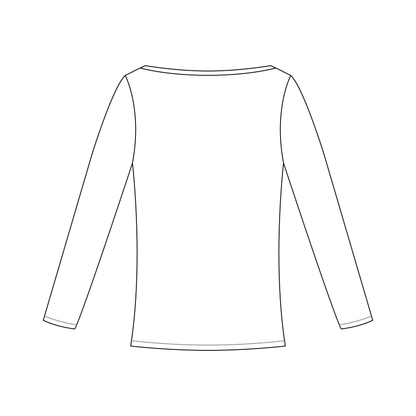 Audrey Boat Neck Long Sleeve