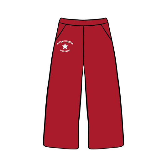 Georgia Institute of Technology x Alpha Chi Omega 'Spring' Wide Leg Sweatpants