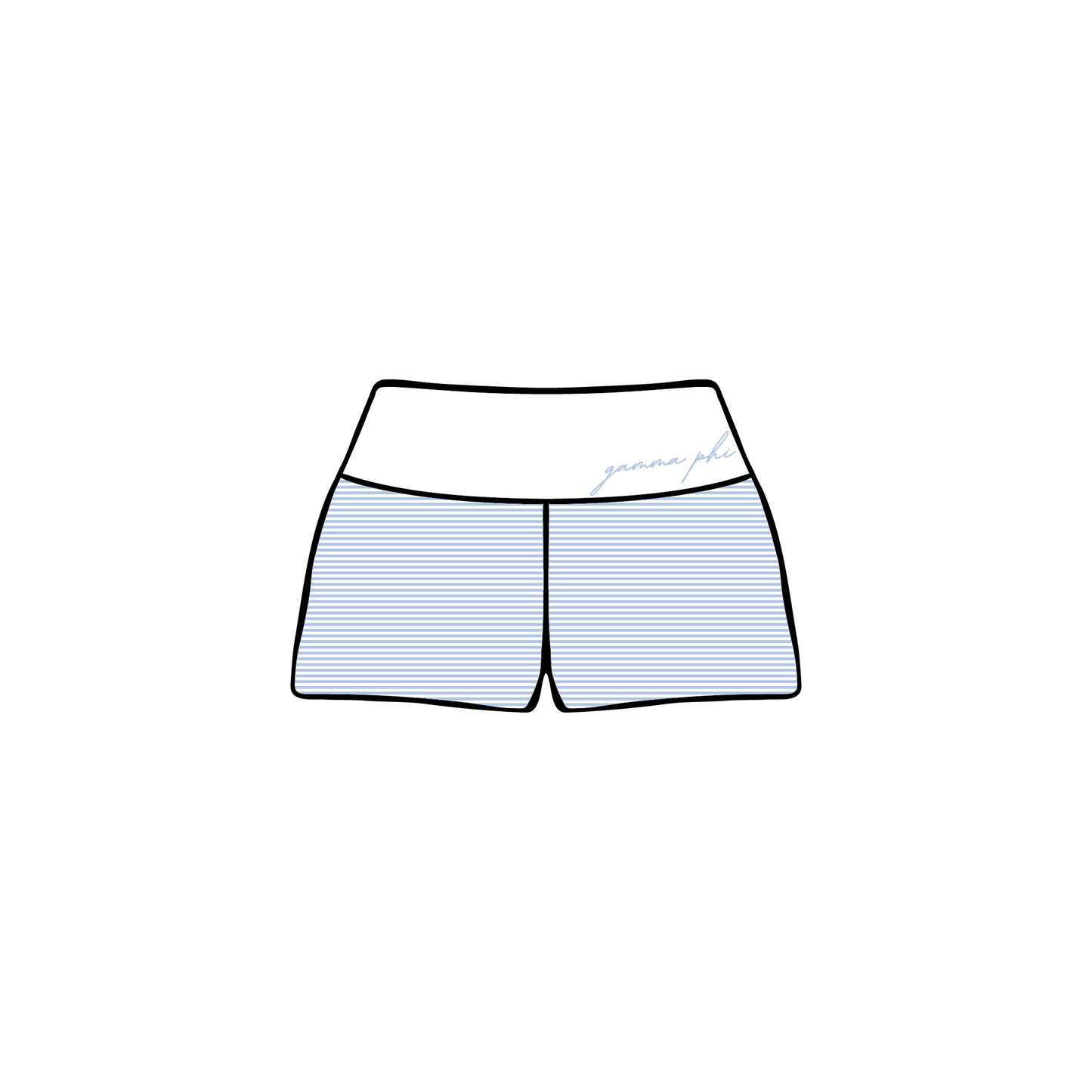 Grand Valley State University x Gamma Phi Beta 'Spring Sets' Foldover Shorts