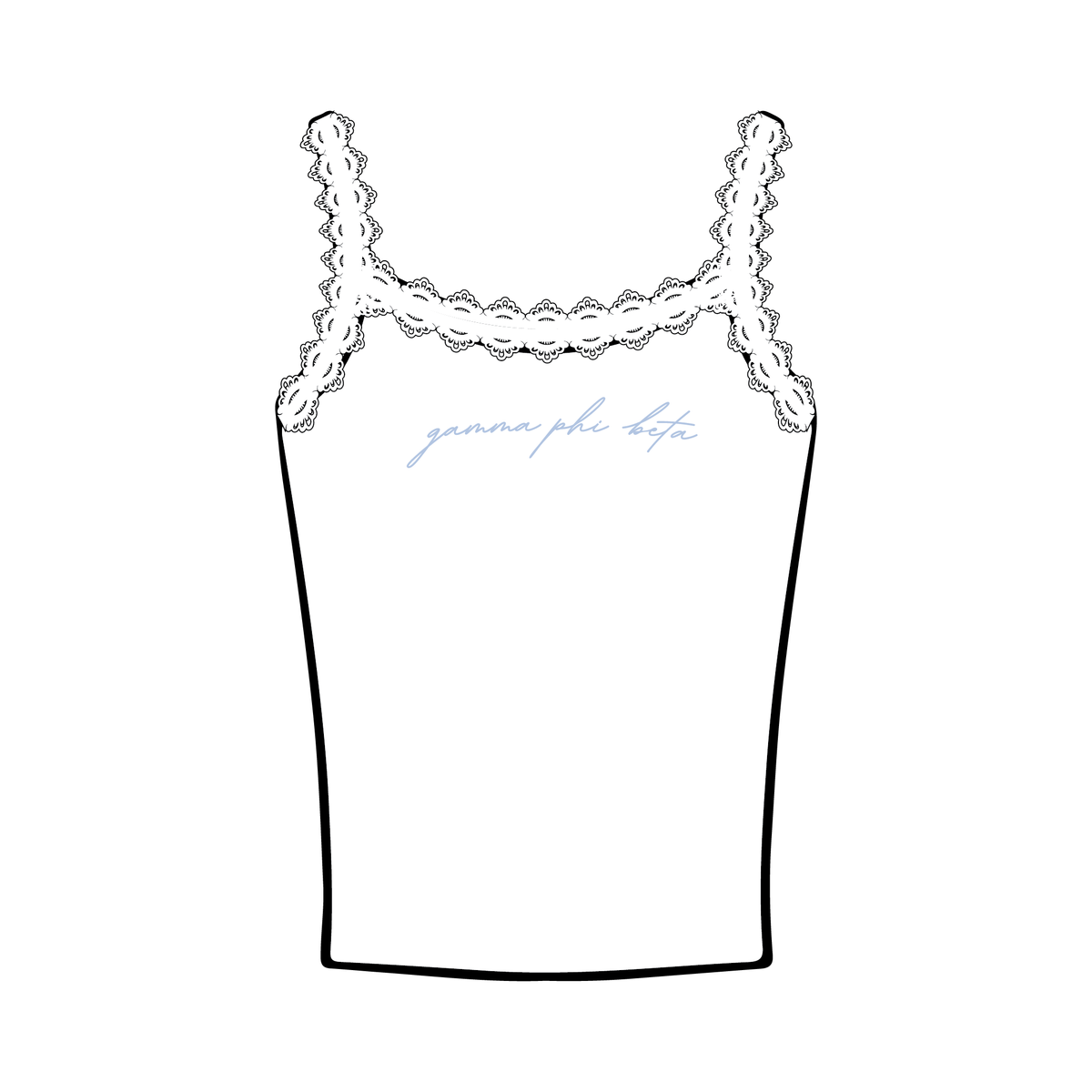 Grand Valley State University x Gamma Phi Beta 'Spring Sets' Tank Top