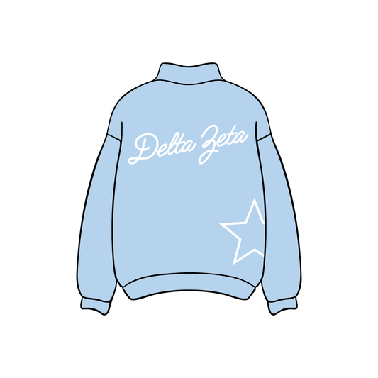 Indiana University Bloomington x Delta Zeta 'Spring Drop' Mockneck