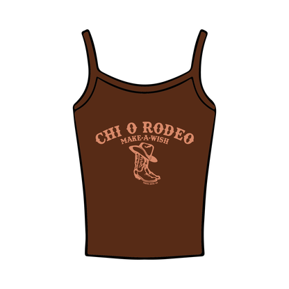 Indiana University Bloomington x Chi Omega 'Rodeo Philanthropy' Spaghetti Tank Top