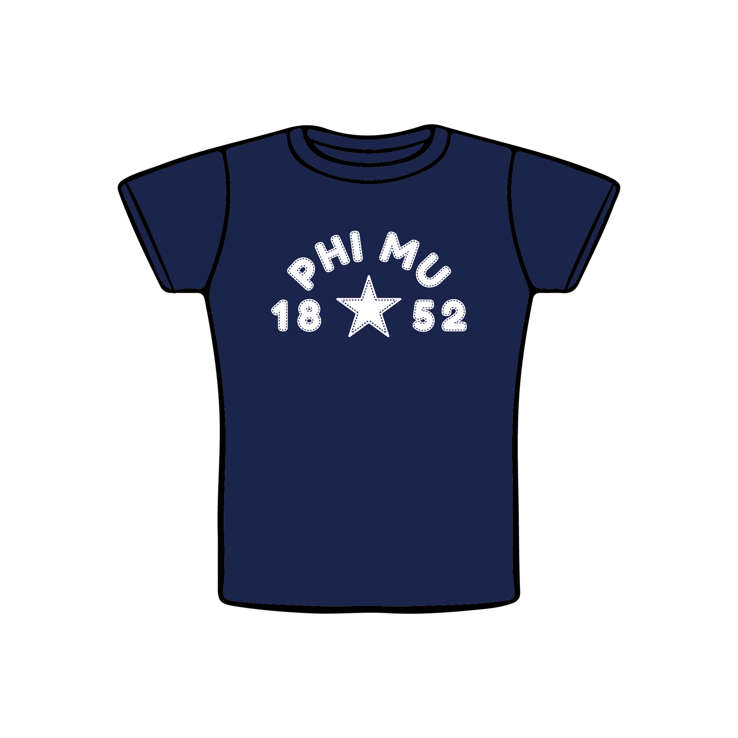 Johns Hopkins University x Phi Mu 'Summer Merch' Baby Tee