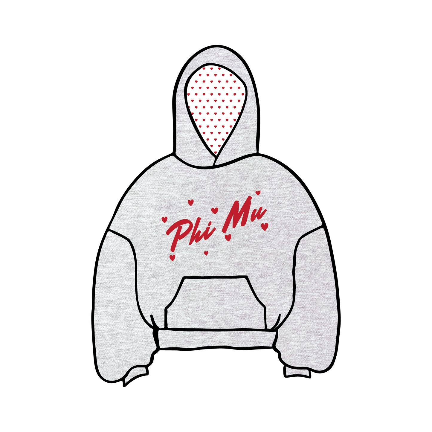 Johns Hopkins University x Phi Mu 'Valentine’s Day 2026' Hoodie