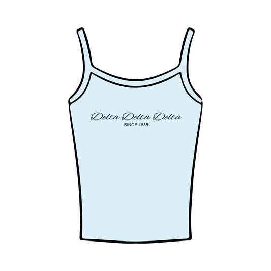 Kansas State University x Delta Delta Delta 'Fall Rush 2025' Spaghetti Tank Top