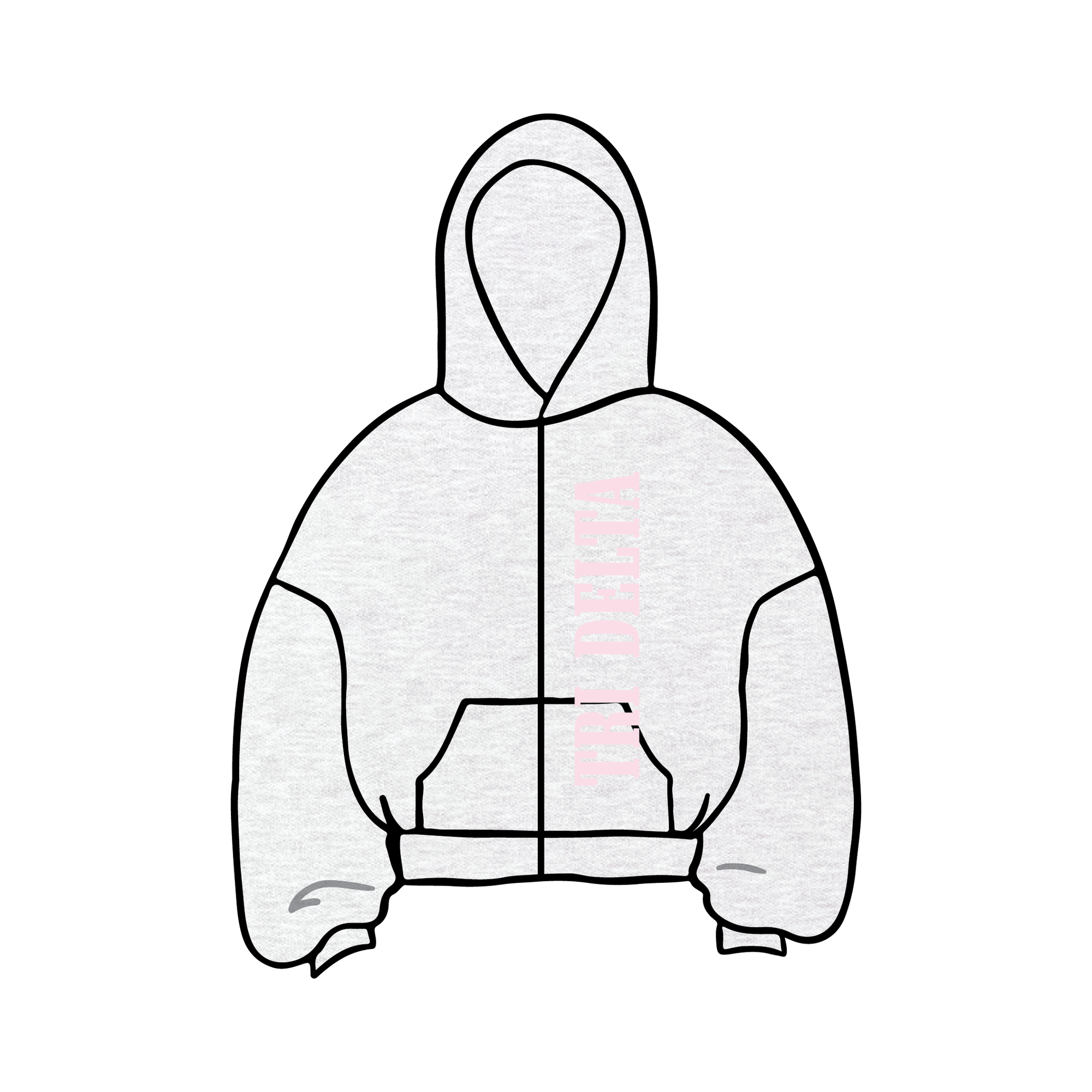 Kansas State University x Delta Delta Delta 'Spring Semester Set' Zip-Up Hoodie