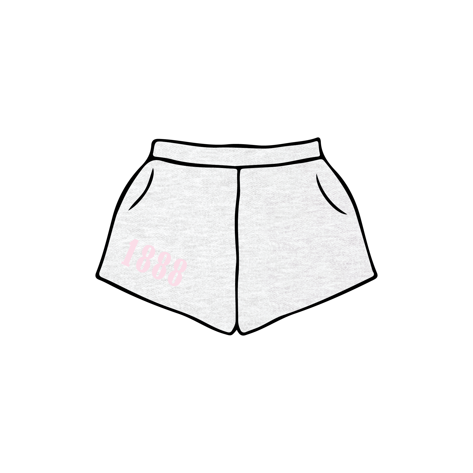 Kansas State University x Delta Delta Delta 'Spring Semester Set' Sweatshorts