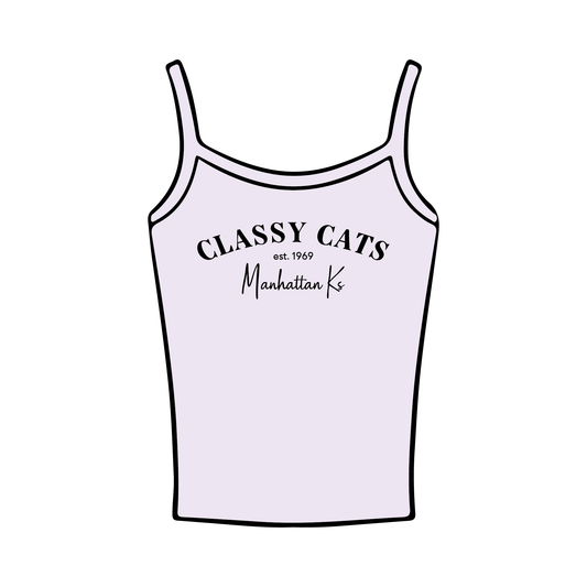 Kansas State University x Classy Cat '2025' Spaghetti Tank Top