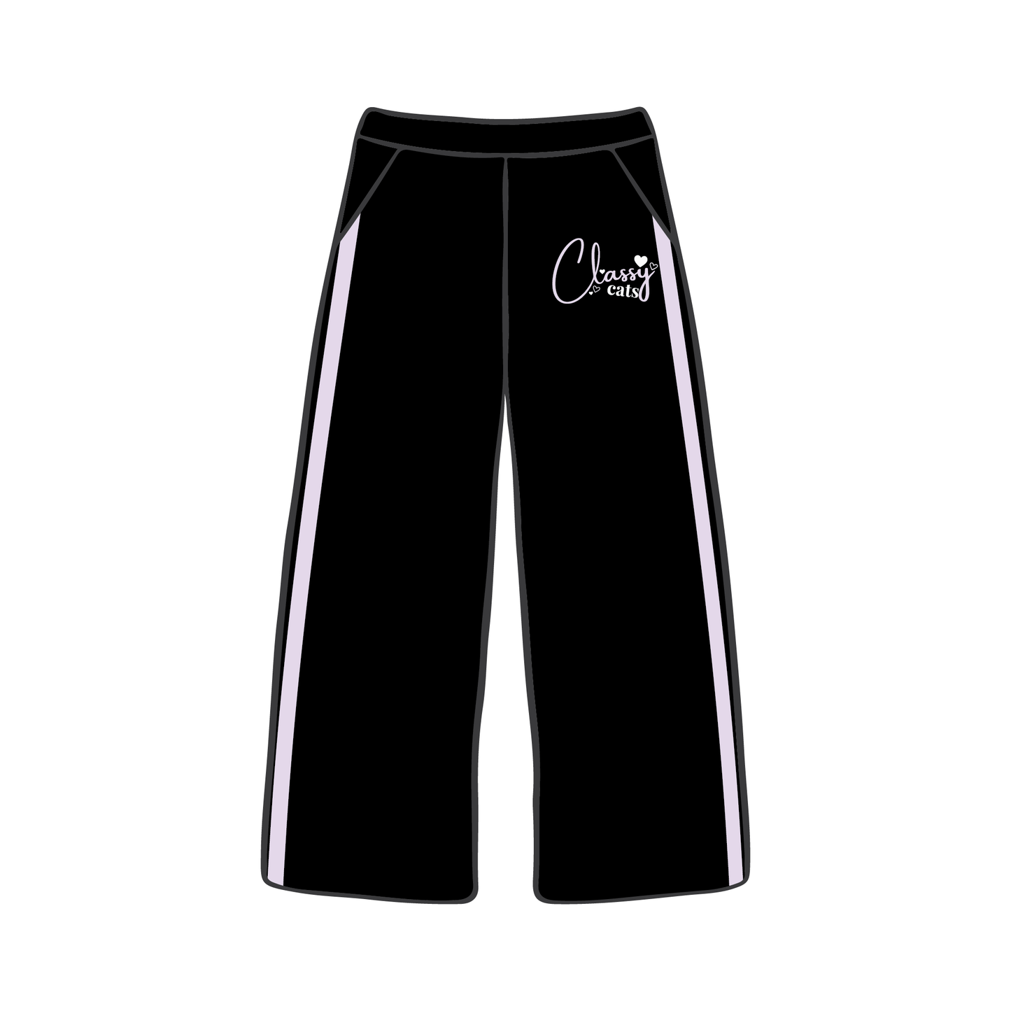 Kansas State University x Classy Cat '2025' Wide-leg Sweatpants