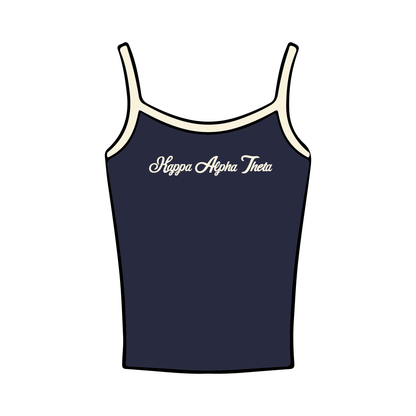 Syracuse University x Kappa Alpha Theta 'PR Merch Spring 2025' Spaghetti Tank Top