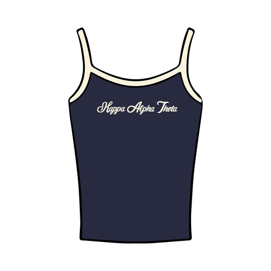Syracuse University x Kappa Alpha Theta 'PR Merch Spring 2025' Spaghetti Tank Top