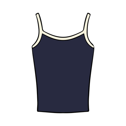 Kappa Alpha Theta 'Embroidered' Spaghetti Tank Top