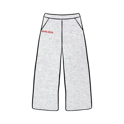 Ohio State University x Kappa Delta 'Embroidered' Wide Leg Sweatpants