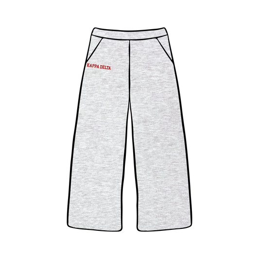 Ohio State University x Kappa Delta 'Embroidered' Wide Leg Sweatpants