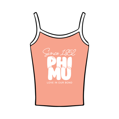 Kent State University x Phi Mu 'Recruitment' Spaghetti Tank Top