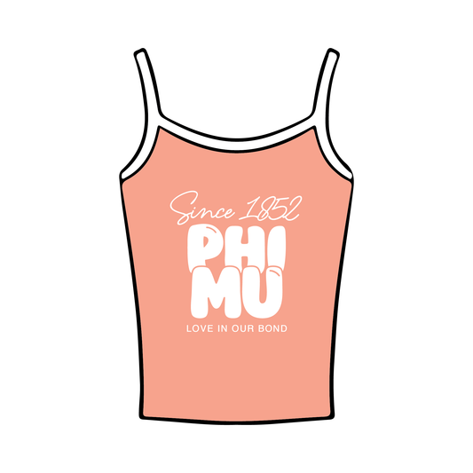 Kent State University x Phi Mu 'Recruitment' Spaghetti Tank Top