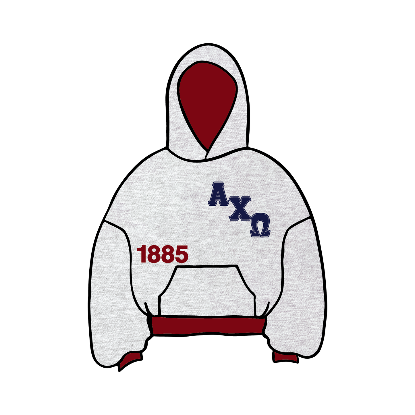 Miami University x Alpha Chi Omega 'Spring PR' Hoodie