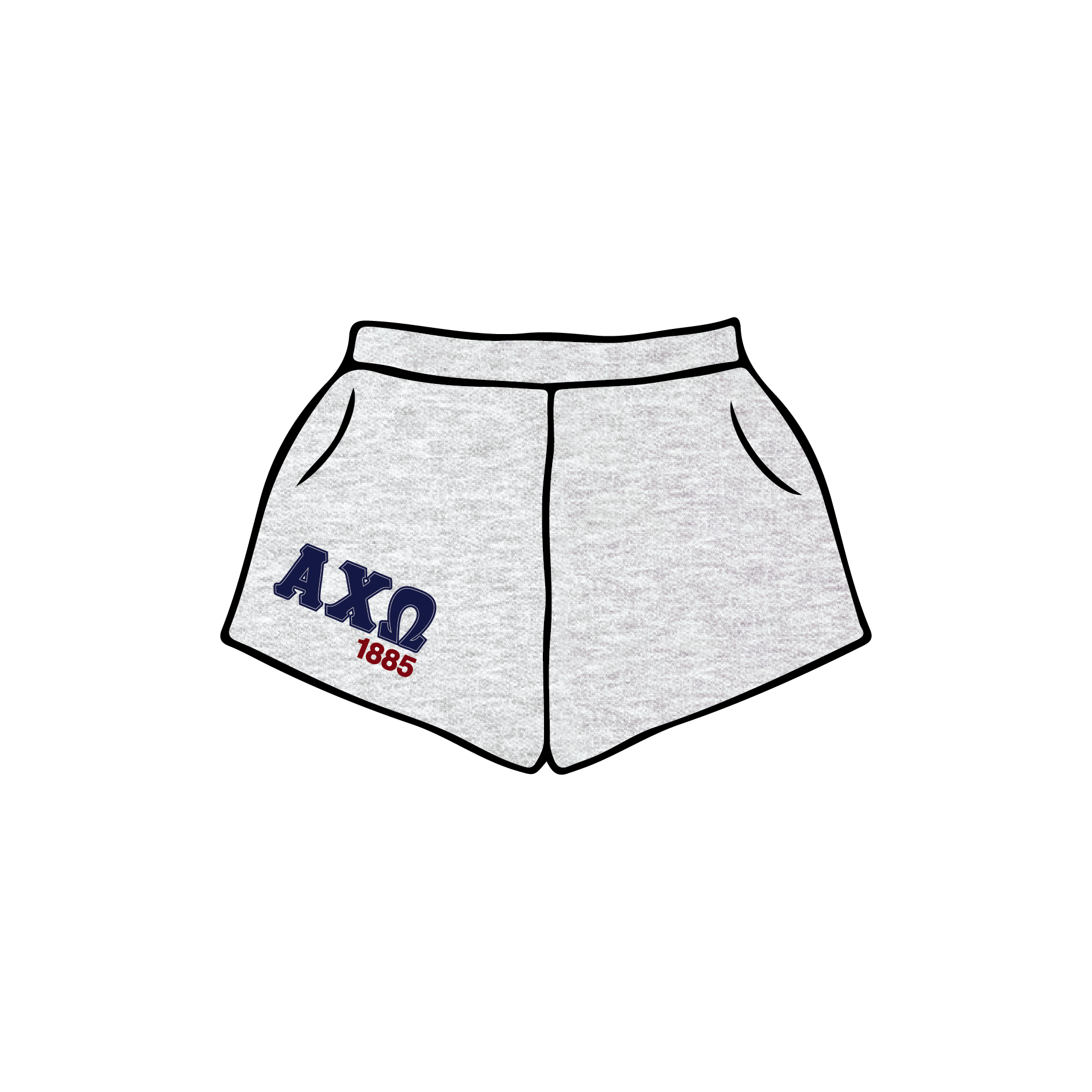 Miami University x Alpha Chi Omega 'Spring PR' Foldover Shorts