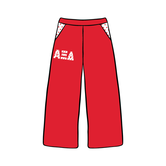 Miami University x Alpha Xi Delta 'New Member Order' Wide-leg Sweatpants