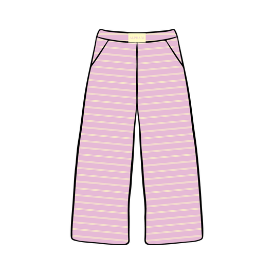 Miami University x Alpha Xi Delta 'Summer Merch' Wide-leg Sweatpants