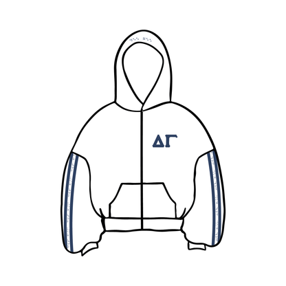 Northeastern University x Delta Gamma 'Philanthropy Merch' Zip-Up Hoodie