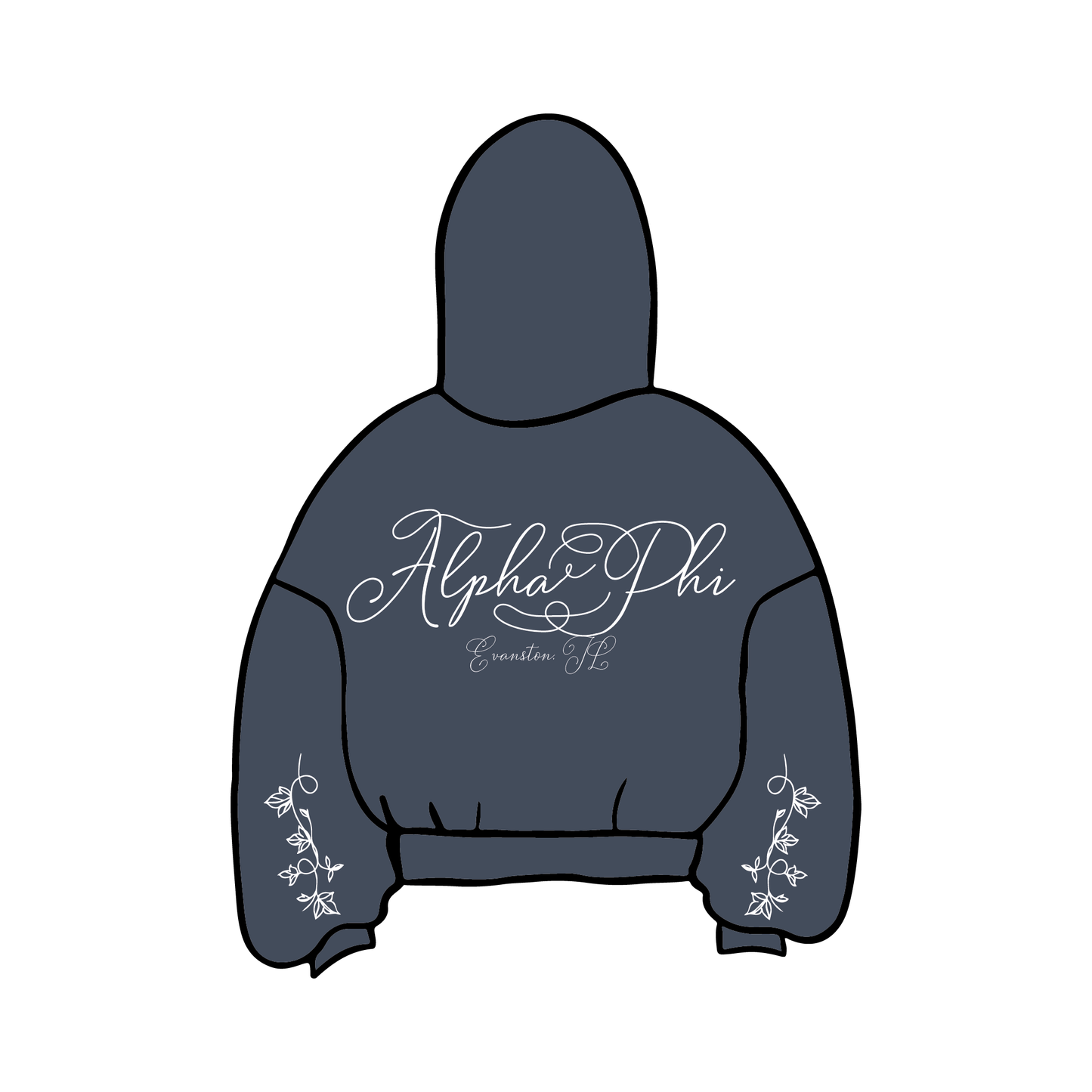 Northwestern University x Alpha Phi 'Winter Merch' Hoodie