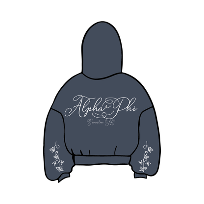 Northwestern University x Alpha Phi 'Grey' Hoodie