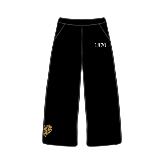 Ohio State University x Kappa Alpha Theta 'Cheetah' Wide Leg Sweatpants