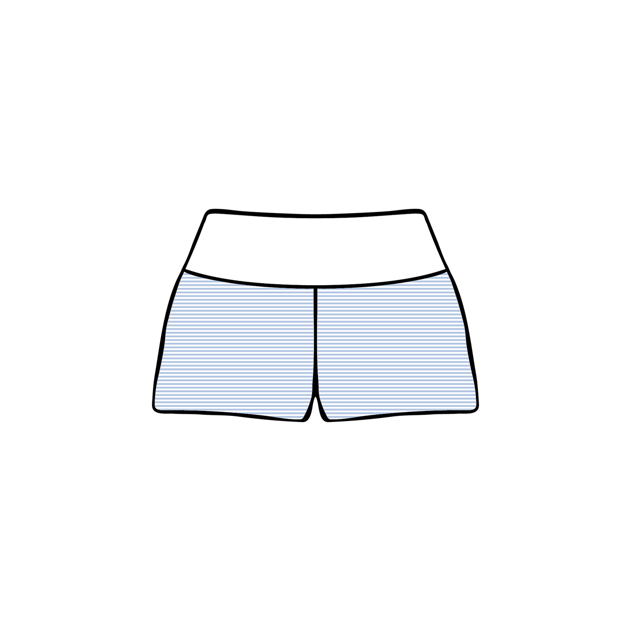 Ohio University x Chi Omega 'Work Week PR' Foldover Shorts