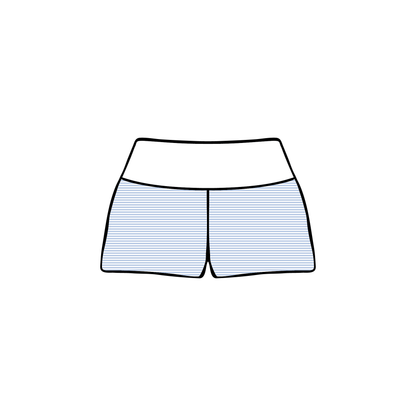 Ohio University x Chi Omega 'Work Week PR' Foldover Shorts