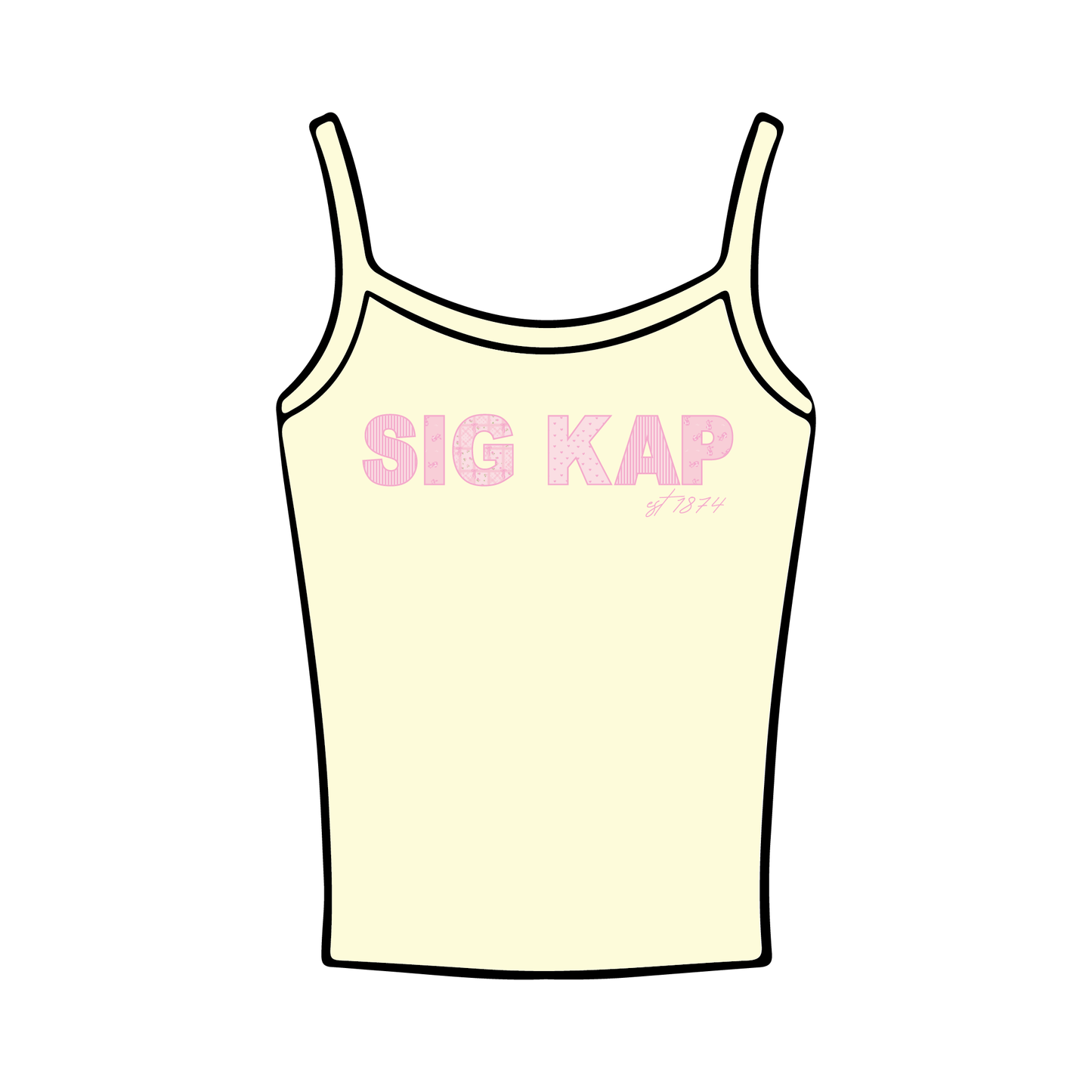 Oregon State University x Sigma Kappa 'Spring Merch' Spaghetti Tank