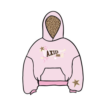 Penn State University x Alpha Xi Delta Spring 'Merch Drop Sweat Set 2' Pink Hoodie