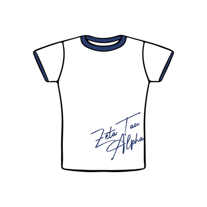 Penn State University x Zeta Tau Alpha 'Fall Merch' Baby Tee
