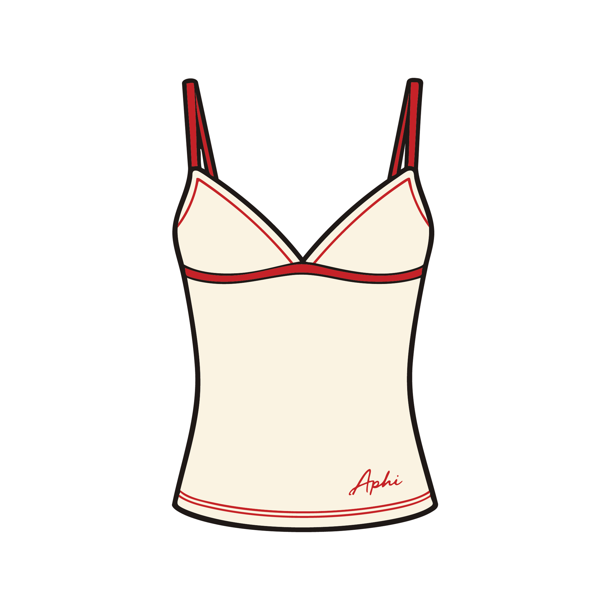 Pepperdine University x Alpha Phi 'Spring Merch' Spaghetti Tank Top