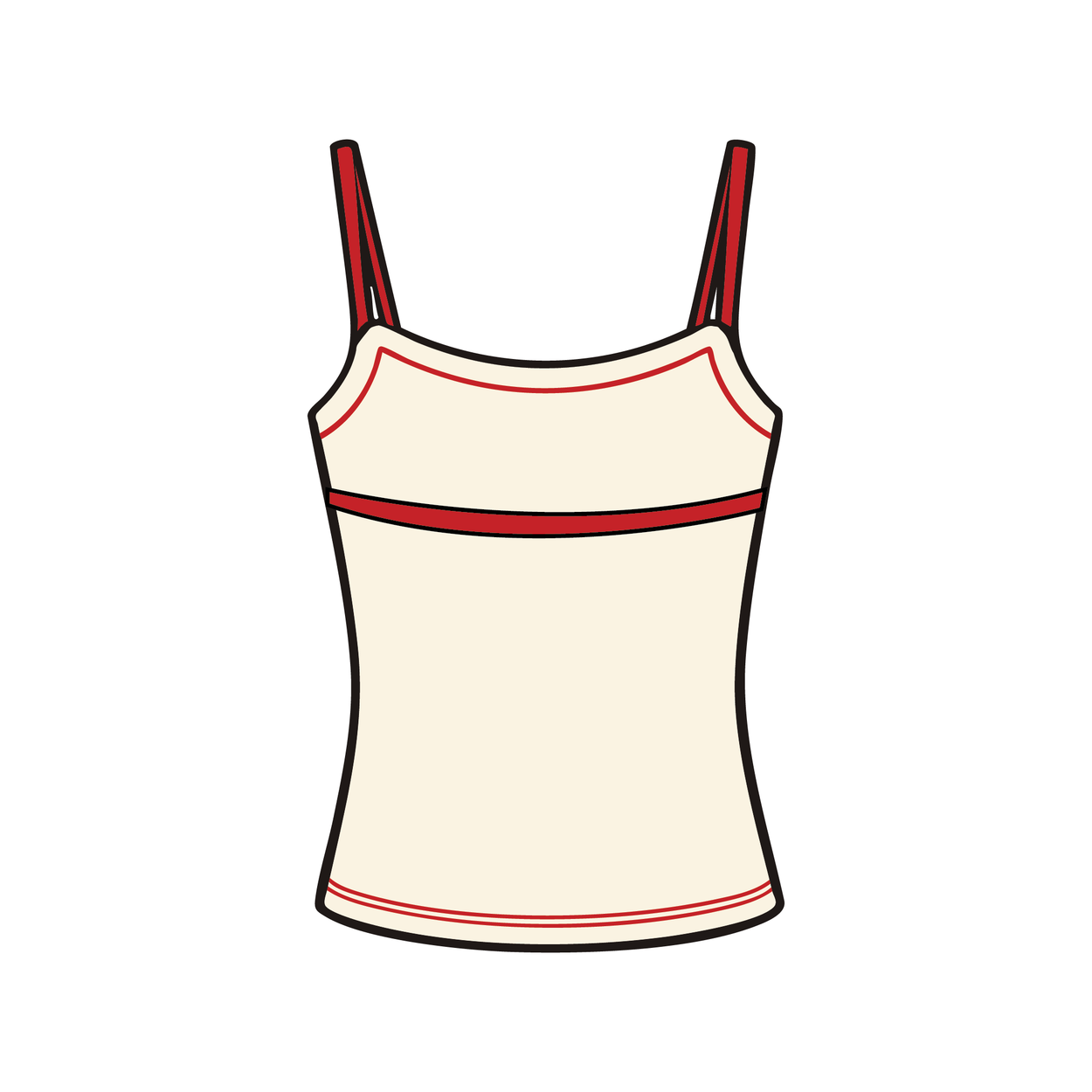 Pepperdine University x Alpha Phi 'Spring Merch' Spaghetti Tank Top