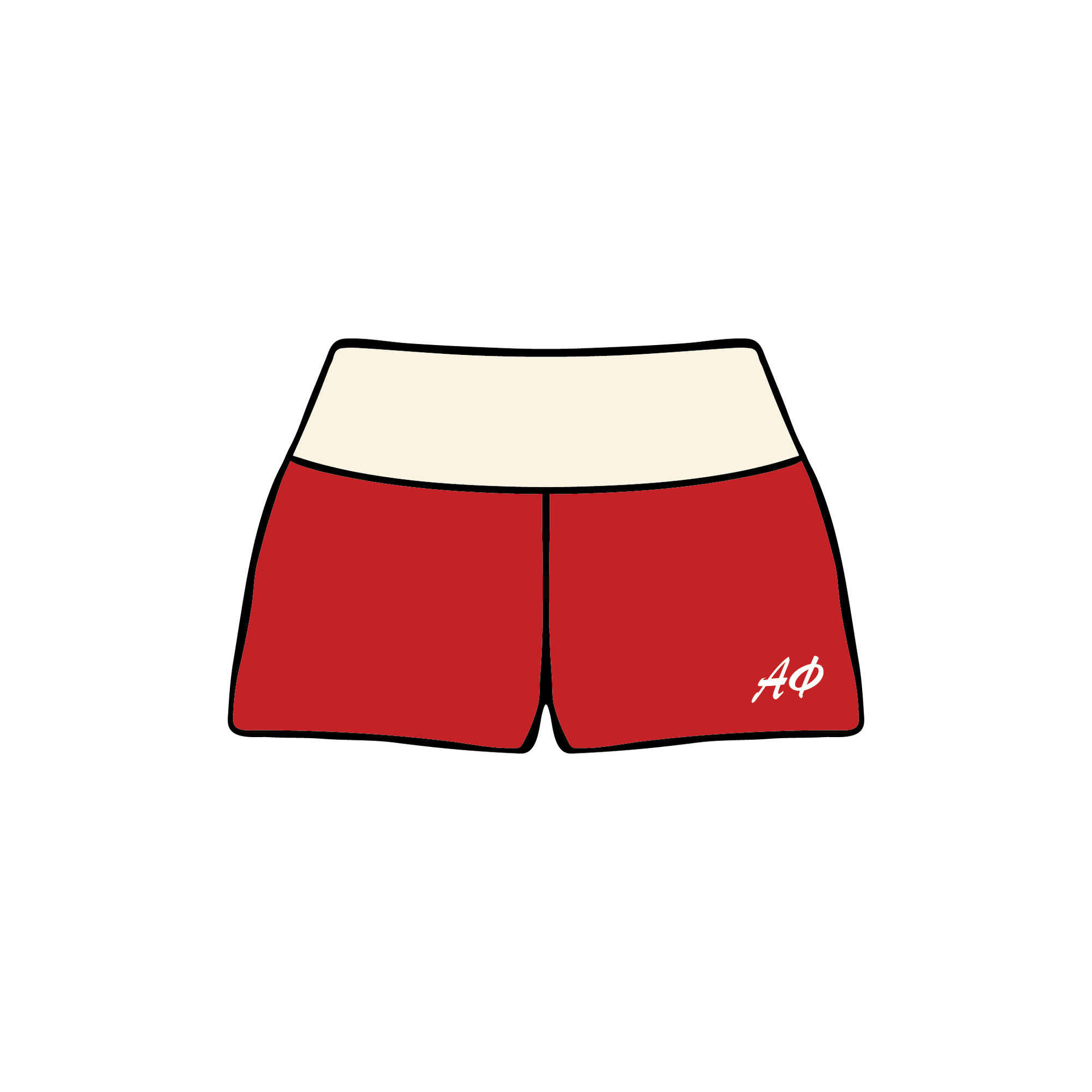 Pepperdine University x Alpha Phi 'Spring Merch' Foldover Shorts