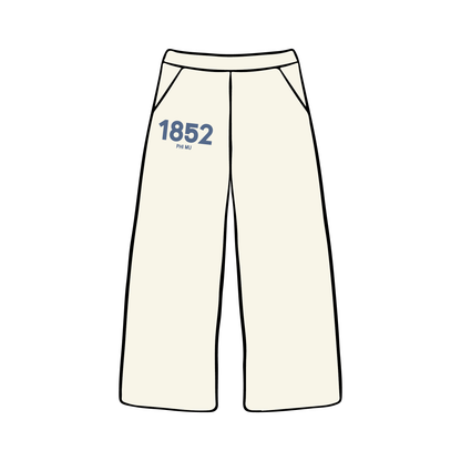 Indiana University Bloomington x Phi Mu 'PR Drop 2025' Wide-leg Sweatpants