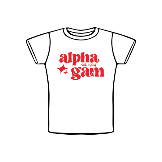 Purdue University x Alpha Gamma Delta 'Promo Week' Baby Tee