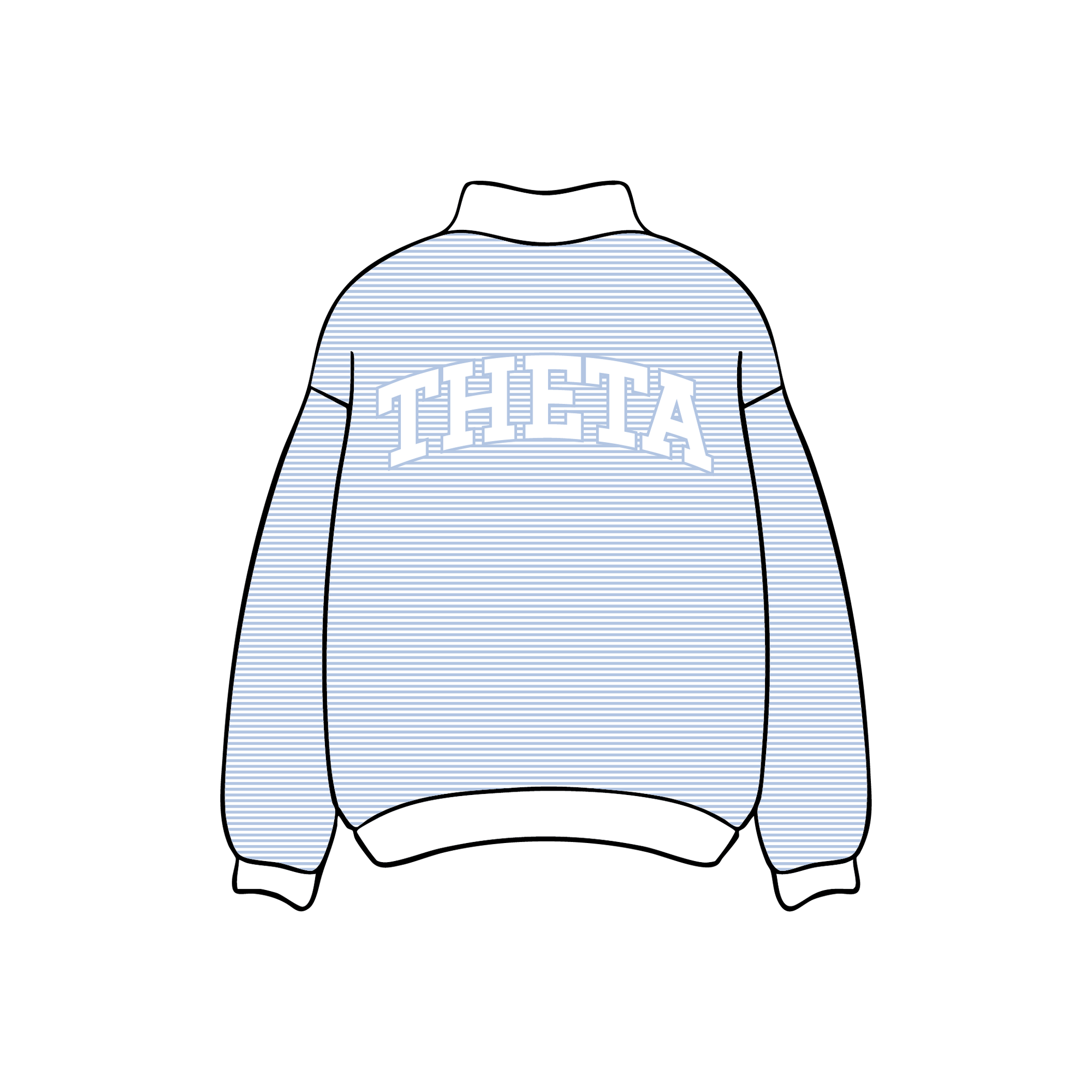 Quinnipiac University x Kappa Alpha Theta 'Spring Merch' Mockneck