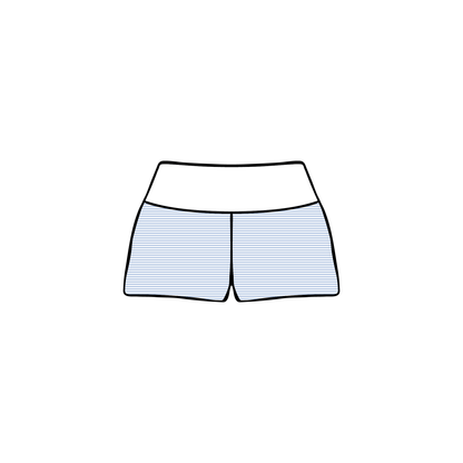 Quinnipiac University x Kappa Alpha Theta 'Spring Merch' Foldover Shorts