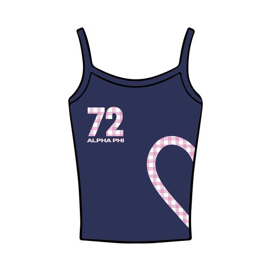 San Diego State University x Alpha Phi 'Spring Merch' Spaghetti Tank Top