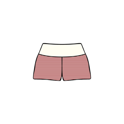 San Diego State University x Alpha Phi 'Spring Merch' Foldover Shorts