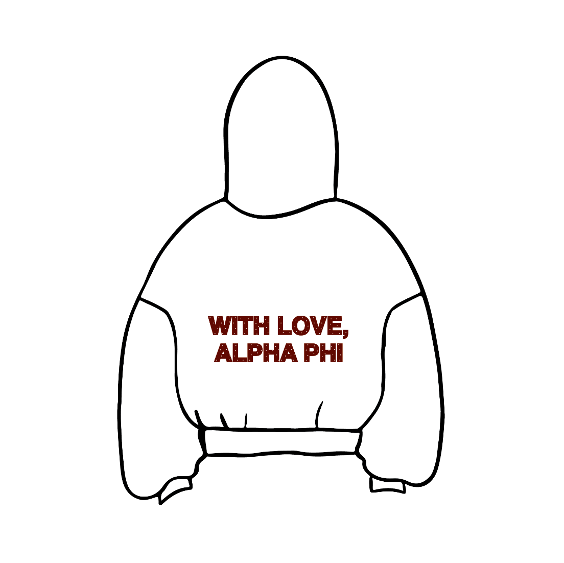 University of Delaware x Alpha Phi 'Polka Dot' Hoodie