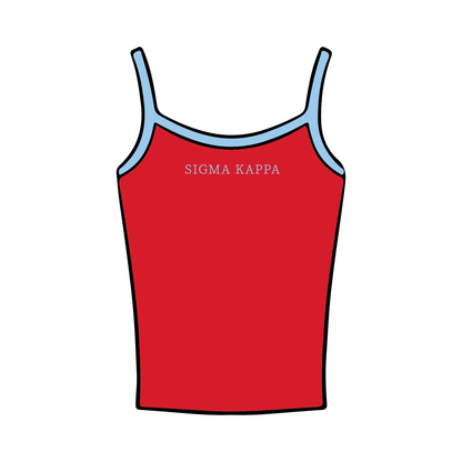 Texas Christian University x Sigma Kappa 'Spring Sisterhood Retreat' Spaghetti Tank Top