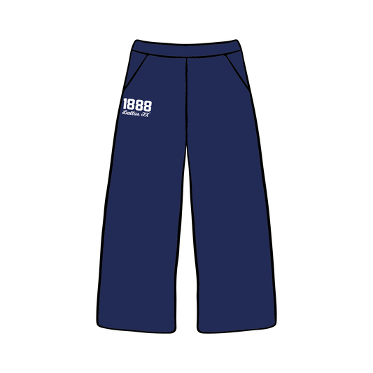 Southern Methodist University x Delta Delta Delta 'Summer Drop' Wide-leg Sweatpants