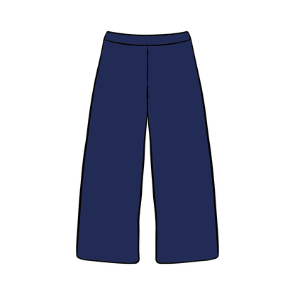 Southern Methodist University x Delta Delta Delta 'Summer Drop' Wide-leg Sweatpants