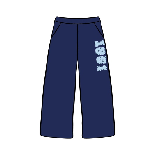 Southern Methodist University x Alpha Delta Pi 'Spring Set' Wide-leg Sweatpants