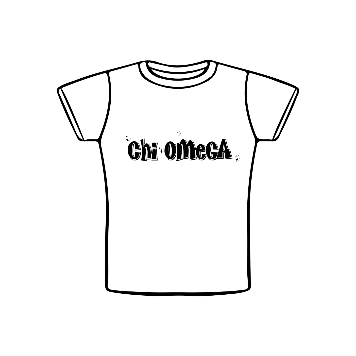 Stanford University x Chi Omega 'Spring Rush 2025' Baby Tee